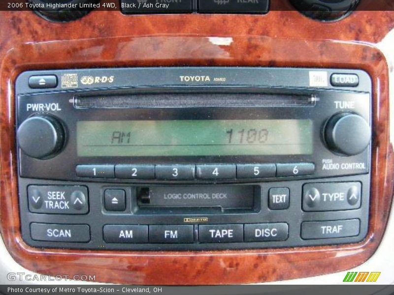 Black / Ash Gray 2006 Toyota Highlander Limited 4WD