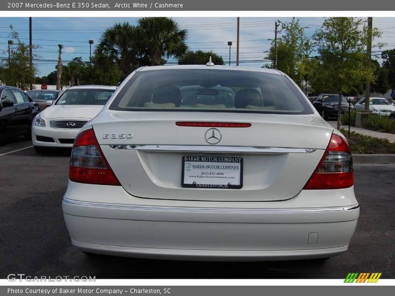 Arctic White / Cashmere 2007 Mercedes-Benz E 350 Sedan
