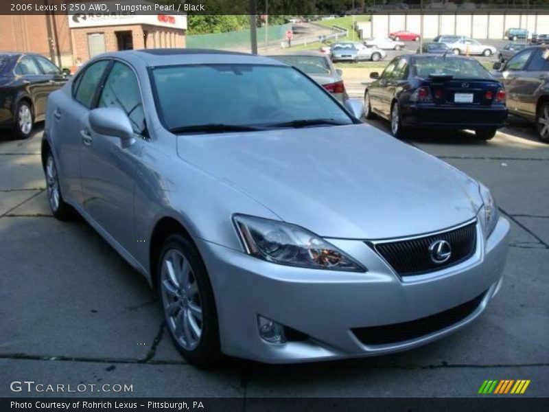 Tungsten Pearl / Black 2006 Lexus IS 250 AWD