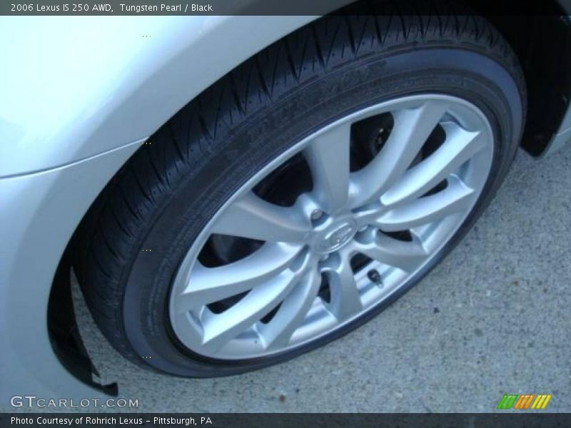 Tungsten Pearl / Black 2006 Lexus IS 250 AWD