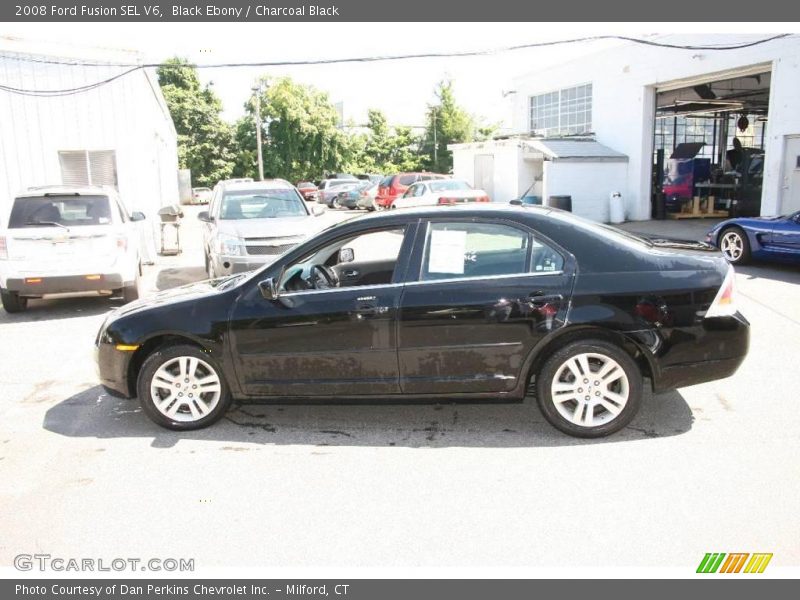 Black Ebony / Charcoal Black 2008 Ford Fusion SEL V6