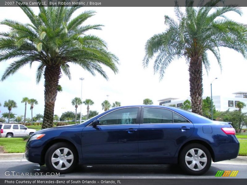 Blue Ribbon Metallic / Bisque 2007 Toyota Camry LE