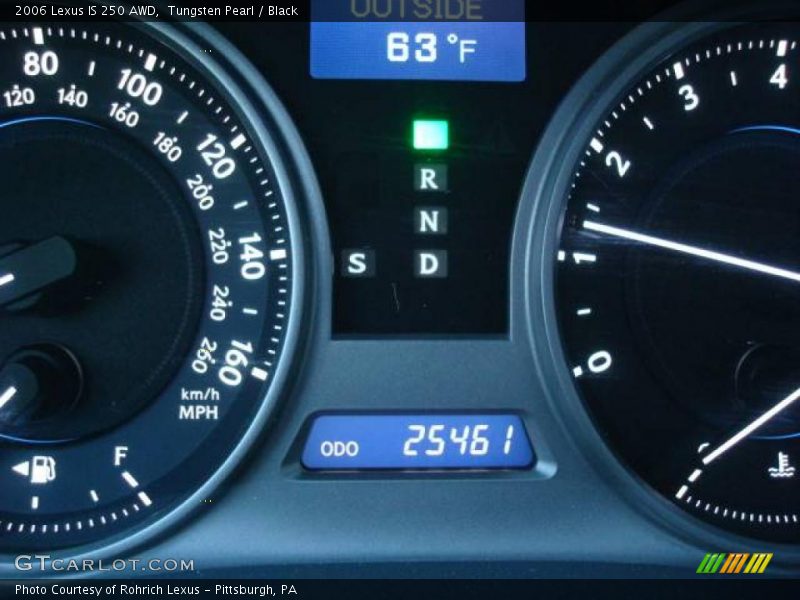 Tungsten Pearl / Black 2006 Lexus IS 250 AWD