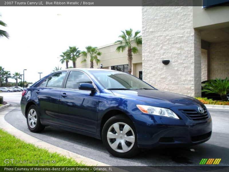 Blue Ribbon Metallic / Bisque 2007 Toyota Camry LE