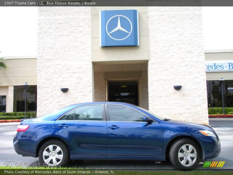 Blue Ribbon Metallic / Bisque 2007 Toyota Camry LE
