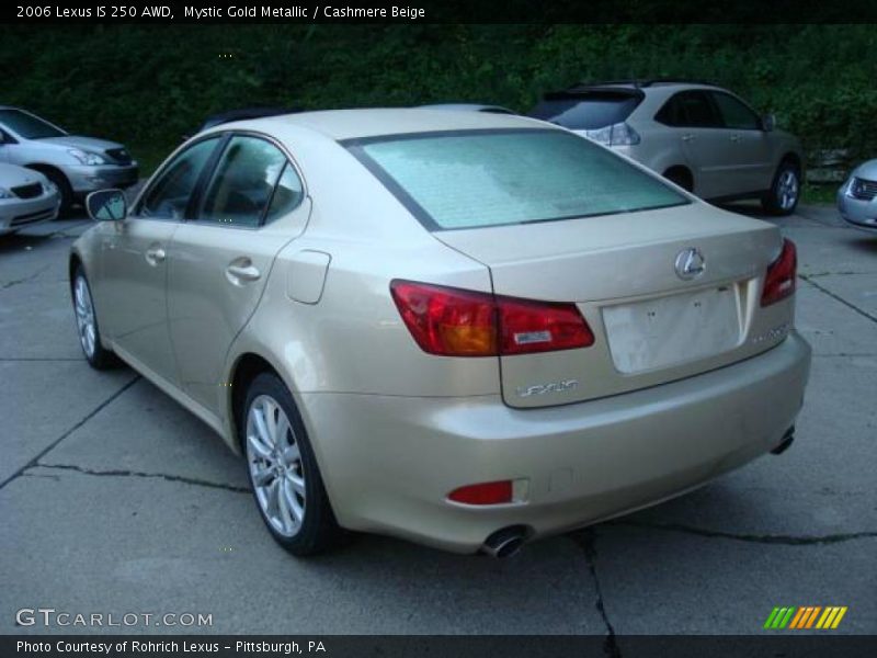 Mystic Gold Metallic / Cashmere Beige 2006 Lexus IS 250 AWD