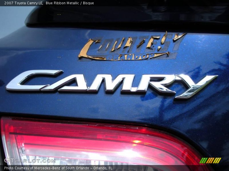 Blue Ribbon Metallic / Bisque 2007 Toyota Camry LE