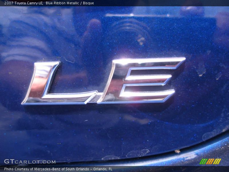 Blue Ribbon Metallic / Bisque 2007 Toyota Camry LE
