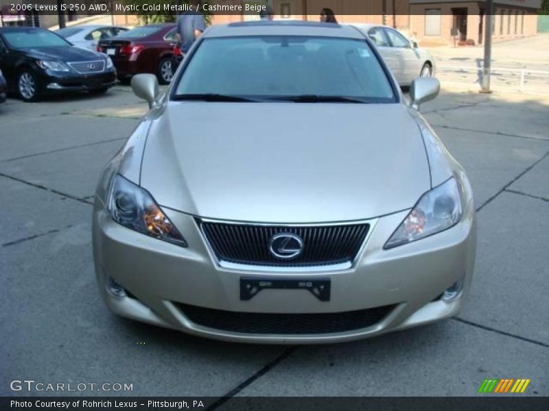 Mystic Gold Metallic / Cashmere Beige 2006 Lexus IS 250 AWD