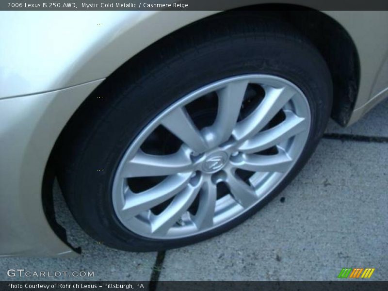 Mystic Gold Metallic / Cashmere Beige 2006 Lexus IS 250 AWD