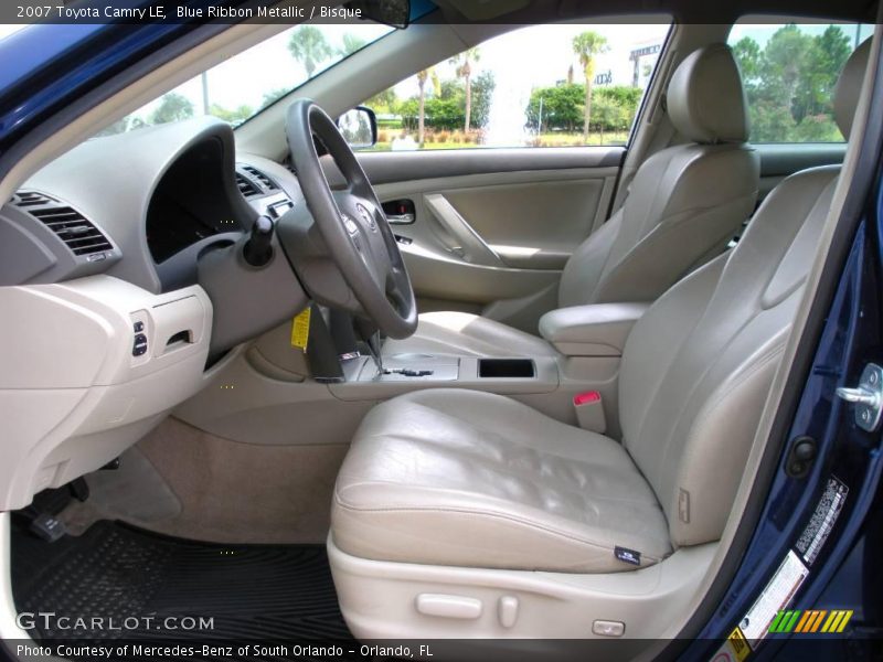Blue Ribbon Metallic / Bisque 2007 Toyota Camry LE