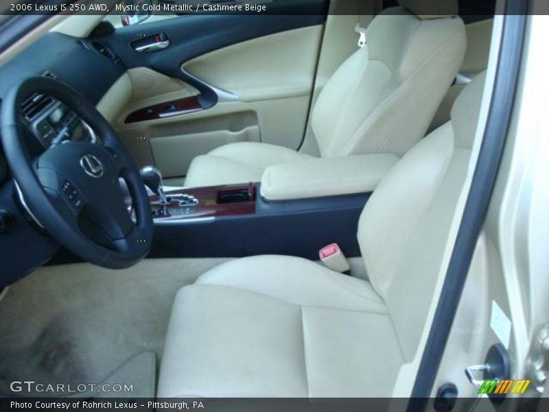 Mystic Gold Metallic / Cashmere Beige 2006 Lexus IS 250 AWD