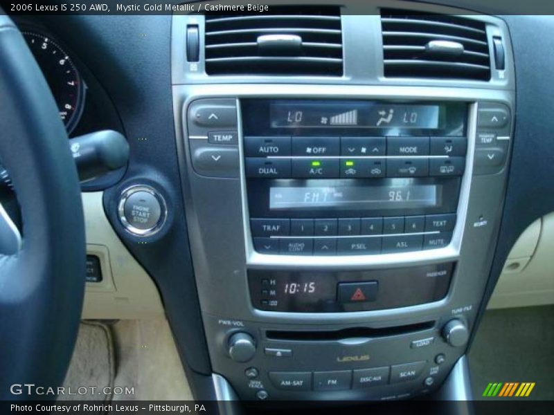 Mystic Gold Metallic / Cashmere Beige 2006 Lexus IS 250 AWD