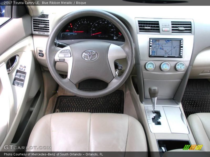Blue Ribbon Metallic / Bisque 2007 Toyota Camry LE