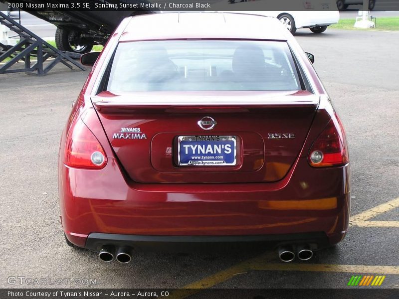 Sonoma Sunset Metallic / Charcoal Black 2008 Nissan Maxima 3.5 SE