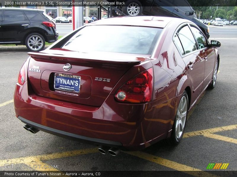 Sonoma Sunset Metallic / Charcoal Black 2008 Nissan Maxima 3.5 SE