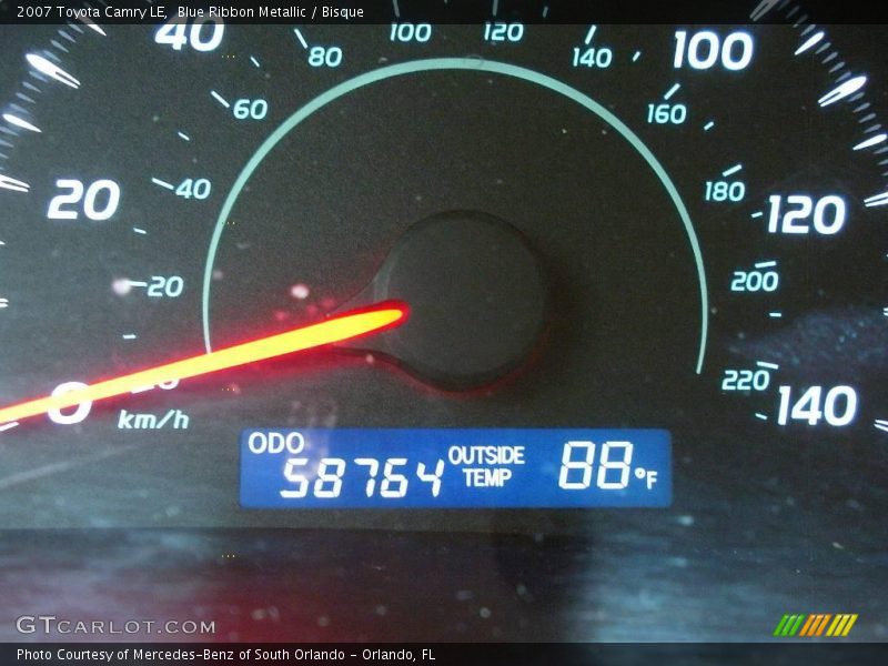 Blue Ribbon Metallic / Bisque 2007 Toyota Camry LE