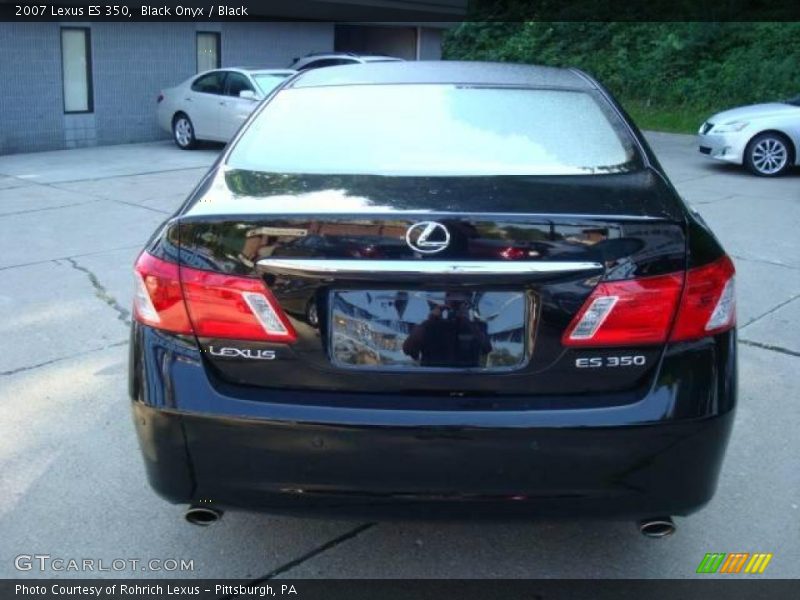 Black Onyx / Black 2007 Lexus ES 350