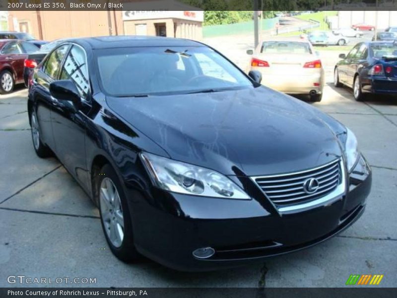Black Onyx / Black 2007 Lexus ES 350