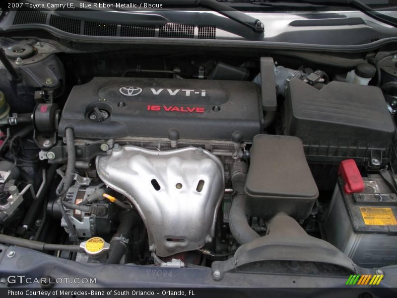 Blue Ribbon Metallic / Bisque 2007 Toyota Camry LE