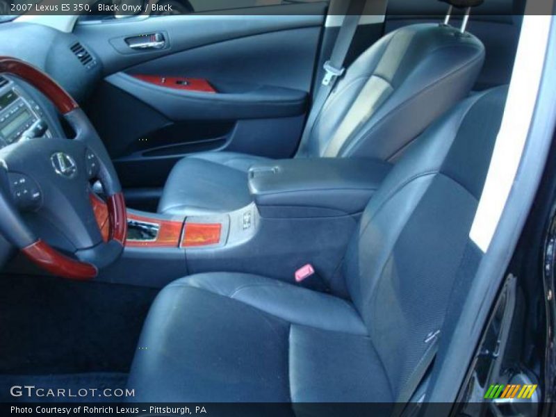Black Onyx / Black 2007 Lexus ES 350
