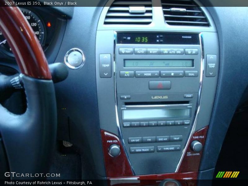 Black Onyx / Black 2007 Lexus ES 350