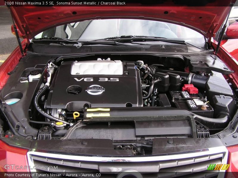 Sonoma Sunset Metallic / Charcoal Black 2008 Nissan Maxima 3.5 SE