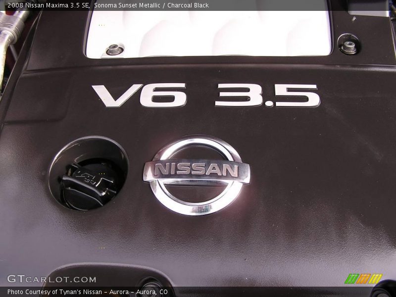 Sonoma Sunset Metallic / Charcoal Black 2008 Nissan Maxima 3.5 SE