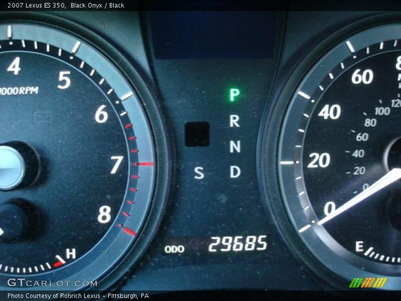 Black Onyx / Black 2007 Lexus ES 350