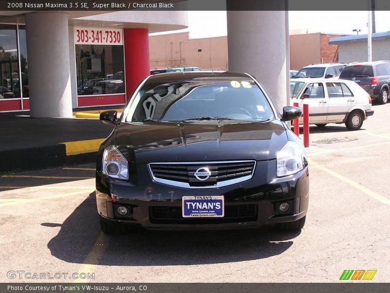 Super Black / Charcoal Black 2008 Nissan Maxima 3.5 SE