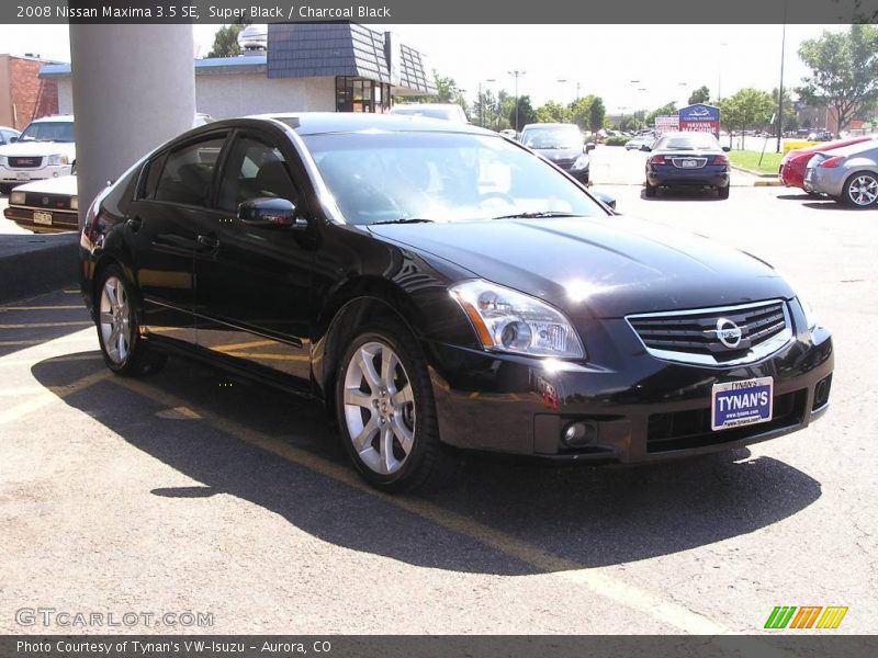 Super Black / Charcoal Black 2008 Nissan Maxima 3.5 SE