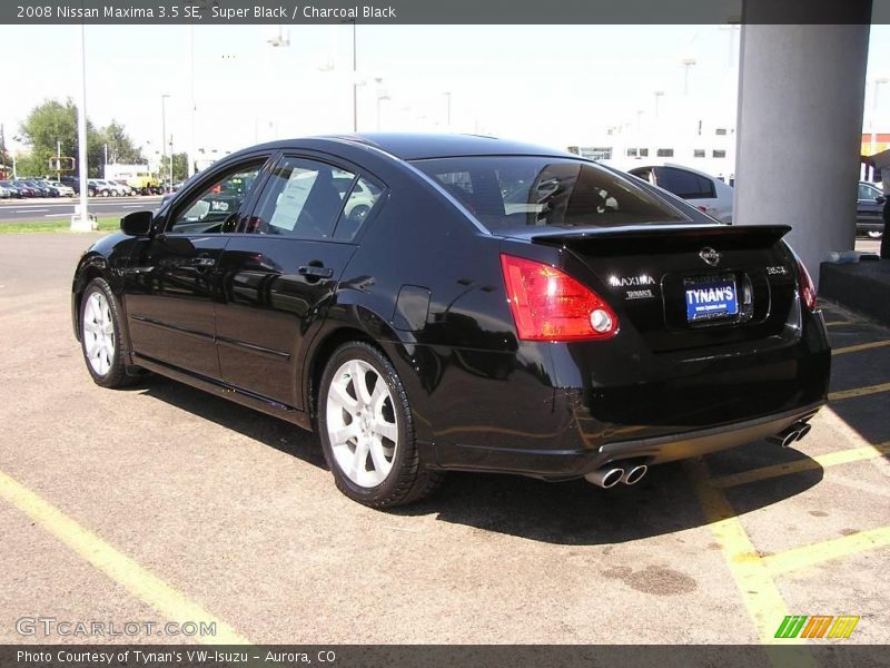 Super Black / Charcoal Black 2008 Nissan Maxima 3.5 SE