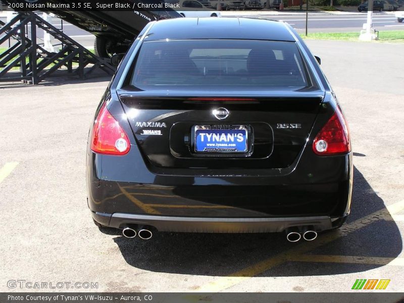 Super Black / Charcoal Black 2008 Nissan Maxima 3.5 SE