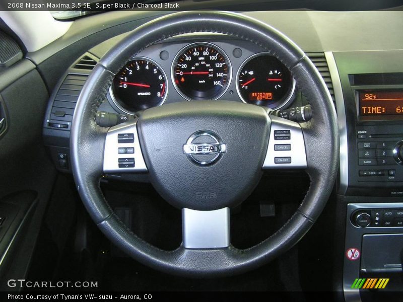 Super Black / Charcoal Black 2008 Nissan Maxima 3.5 SE
