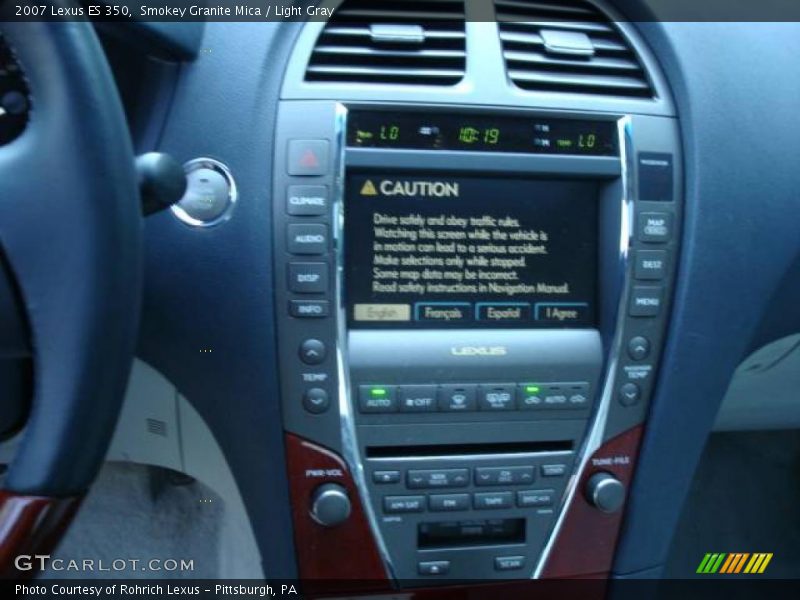 Smokey Granite Mica / Light Gray 2007 Lexus ES 350