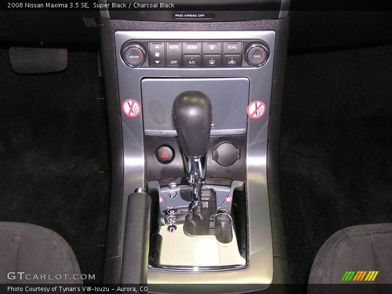 Super Black / Charcoal Black 2008 Nissan Maxima 3.5 SE
