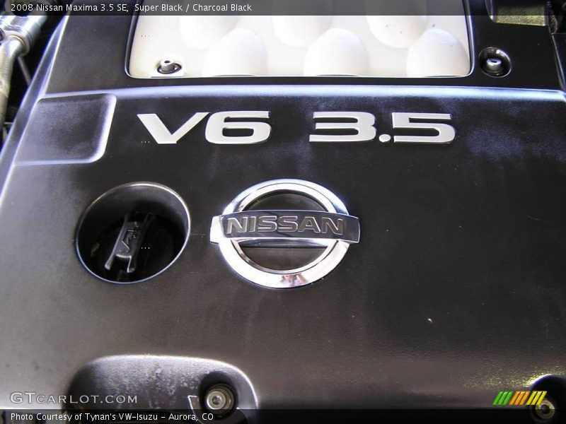 Super Black / Charcoal Black 2008 Nissan Maxima 3.5 SE