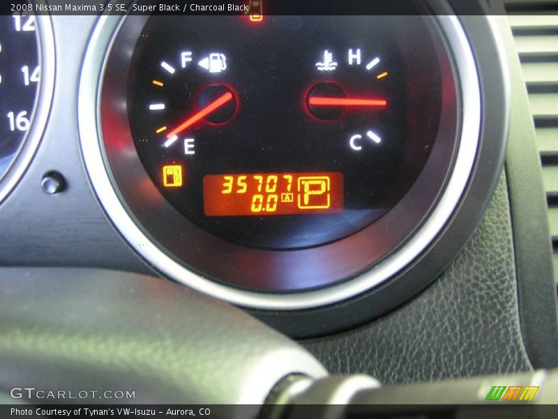Super Black / Charcoal Black 2008 Nissan Maxima 3.5 SE