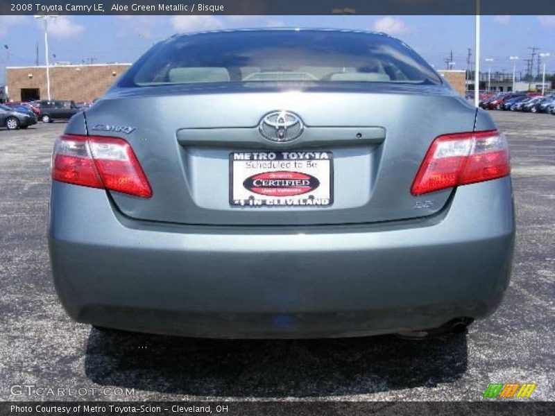 Aloe Green Metallic / Bisque 2008 Toyota Camry LE