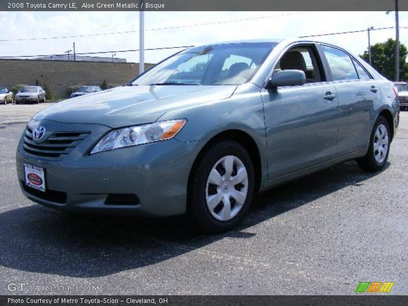 Aloe Green Metallic / Bisque 2008 Toyota Camry LE