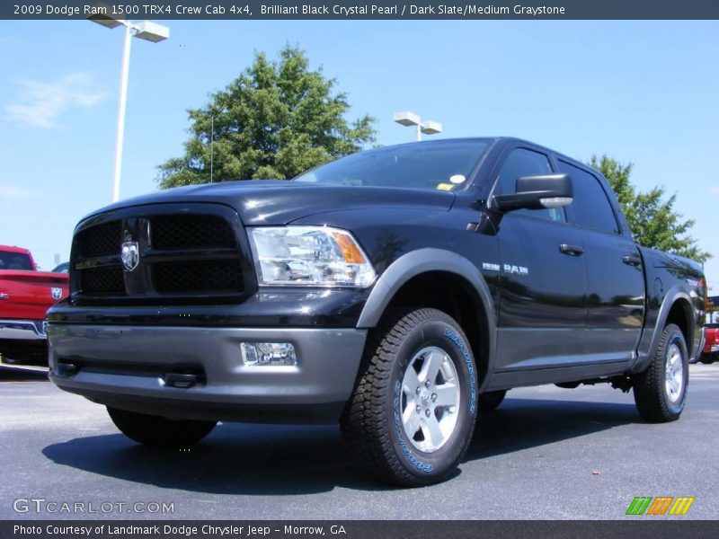 Brilliant Black Crystal Pearl / Dark Slate/Medium Graystone 2009 Dodge Ram 1500 TRX4 Crew Cab 4x4