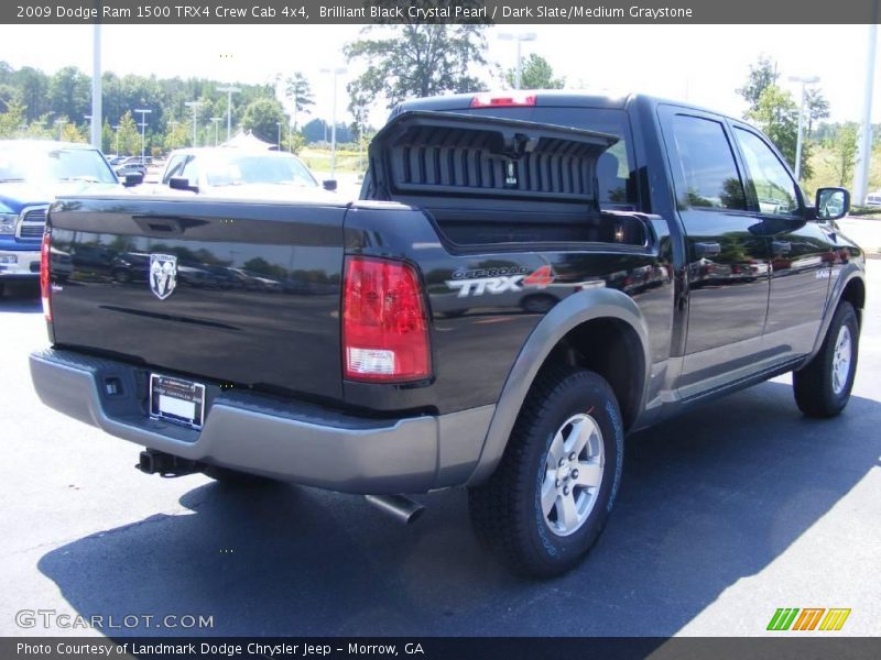 Brilliant Black Crystal Pearl / Dark Slate/Medium Graystone 2009 Dodge Ram 1500 TRX4 Crew Cab 4x4