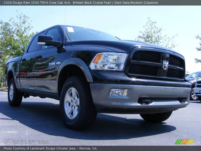 Brilliant Black Crystal Pearl / Dark Slate/Medium Graystone 2009 Dodge Ram 1500 TRX4 Crew Cab 4x4