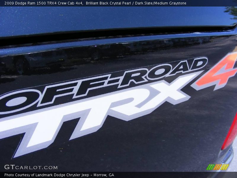 Brilliant Black Crystal Pearl / Dark Slate/Medium Graystone 2009 Dodge Ram 1500 TRX4 Crew Cab 4x4