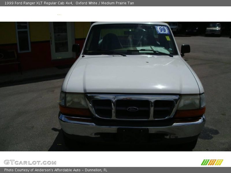 Oxford White / Medium Prairie Tan 1999 Ford Ranger XLT Regular Cab 4x4