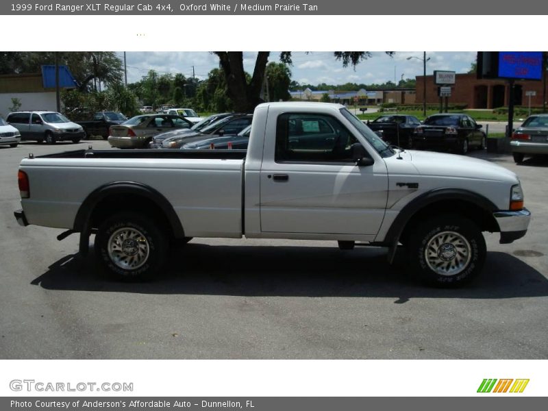 Oxford White / Medium Prairie Tan 1999 Ford Ranger XLT Regular Cab 4x4