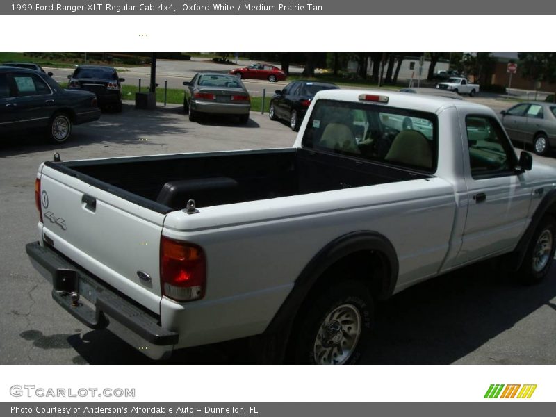 Oxford White / Medium Prairie Tan 1999 Ford Ranger XLT Regular Cab 4x4