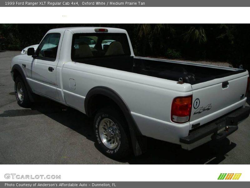 Oxford White / Medium Prairie Tan 1999 Ford Ranger XLT Regular Cab 4x4