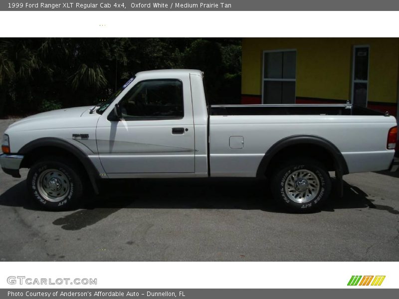 Oxford White / Medium Prairie Tan 1999 Ford Ranger XLT Regular Cab 4x4