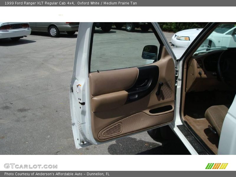 Oxford White / Medium Prairie Tan 1999 Ford Ranger XLT Regular Cab 4x4